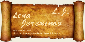 Lena Jereminov vizit kartica